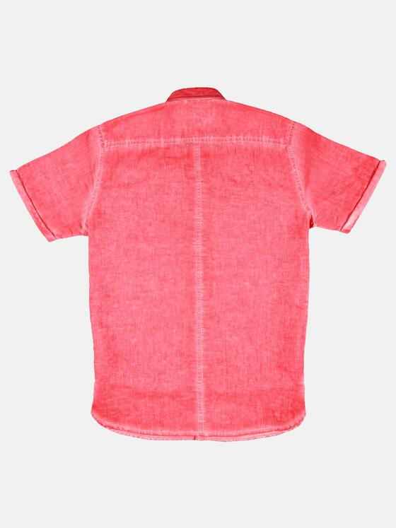 emilio adani Herren Kurzarm-Hemd uni Rot 31804