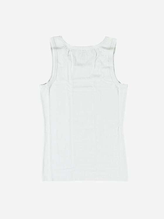 emilio adani Herren Tank-Top uni Weiß 37808