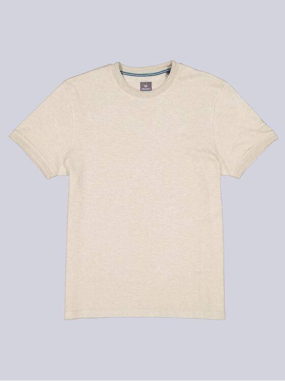 ENGBERS GERMANY Herren T-Shirt Baumwoll-Hightechmaterial Beige 38570