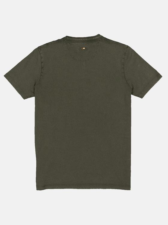 emilio adani Herren Henley-Shirt regular Grün 35106