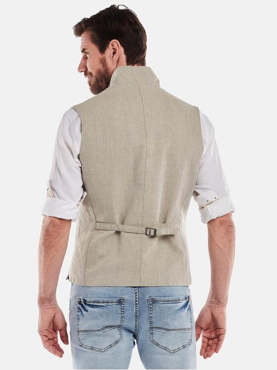 engbers Herren Sakko-Weste mit Zipper Beige 34499