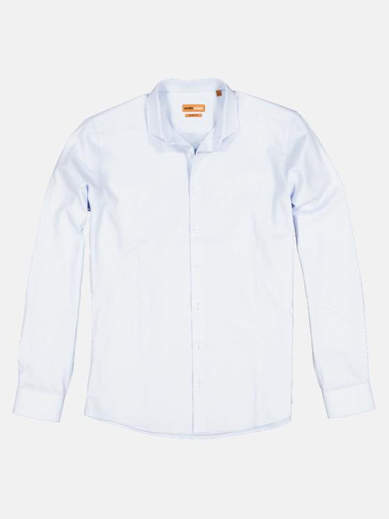 emilio adani Herren Langarm-Hemd "My Favorite" Blau 32948
