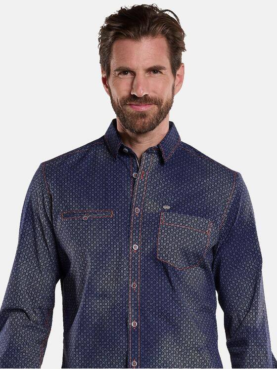 engbers Herren Hemd langarm Saphirblau 34152