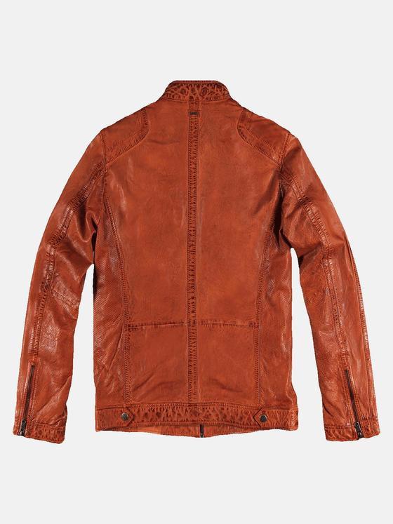 engbers Herren Lederjacke Blutorange 32182