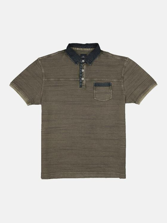 engbers Herren Polo-Shirt gestreift Grün 34335