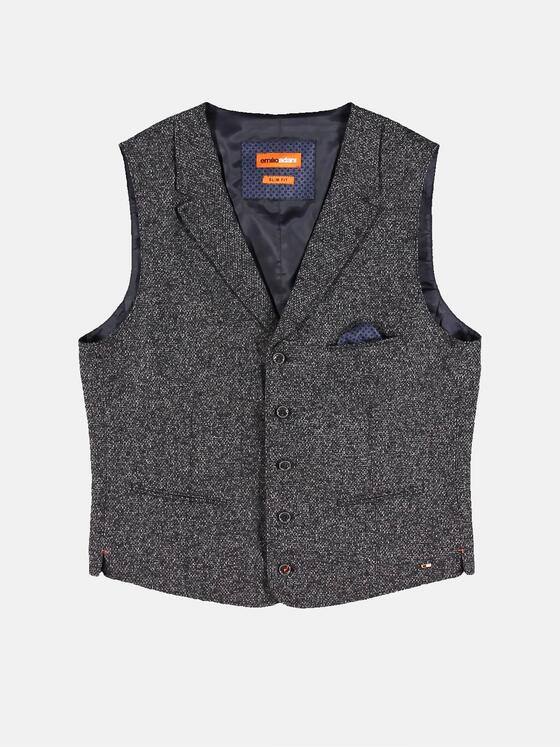emilio adani Herren Gefütterte Sakkoweste Anthrazit 30786