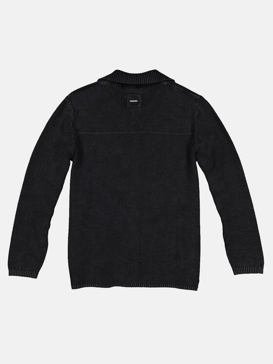 engbers Herren Strick Overshirt Schwarz 32448