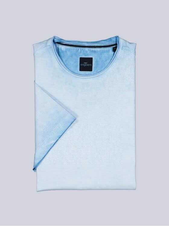 engbers Herren T-Shirt gestreift Hellblau 38978