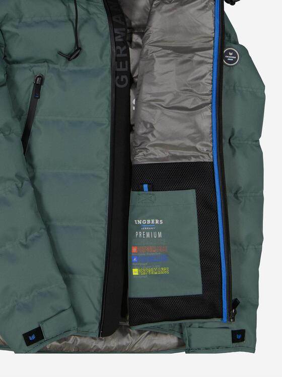 ENGBERS GERMANY Herren Steppjacke mit innovativen Details Grün 37406