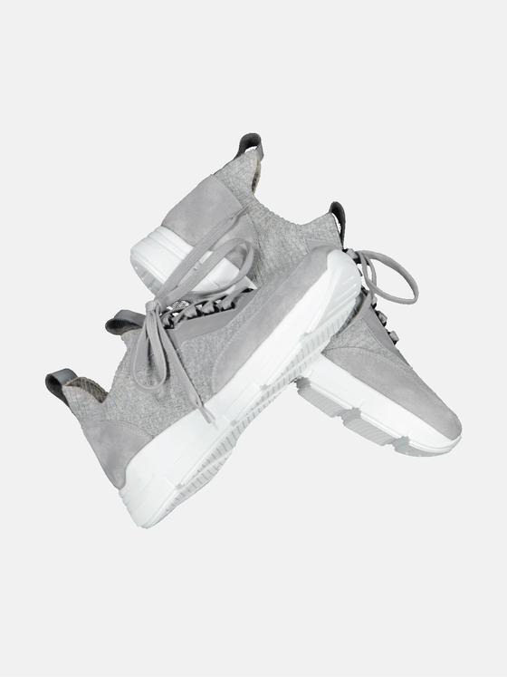 emilio adani Herren Sneaker aus Strick Beige 32657