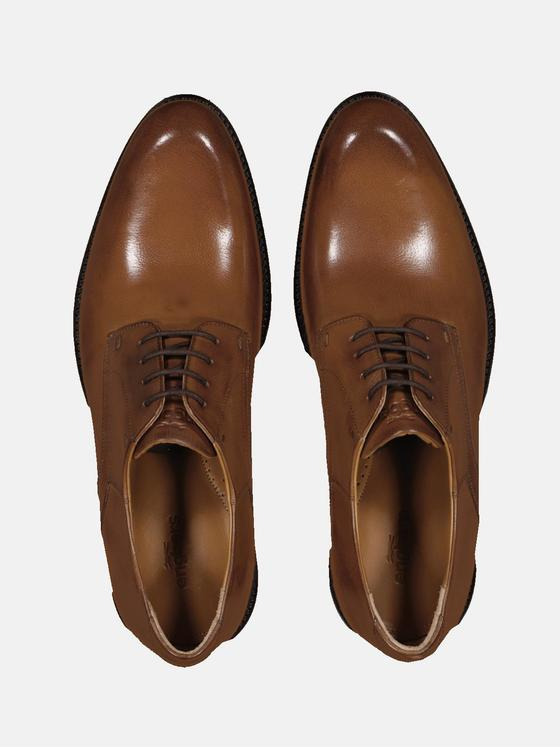 engbers Herren Halbschuh aus Leder Braun 35713
