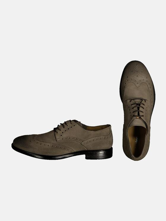 emilio adani Herren Budapester Business-Schnürer Beige 34953