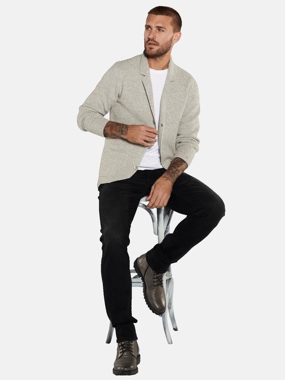 emilio adani Herren Strick-Sakko uni Beige 36141