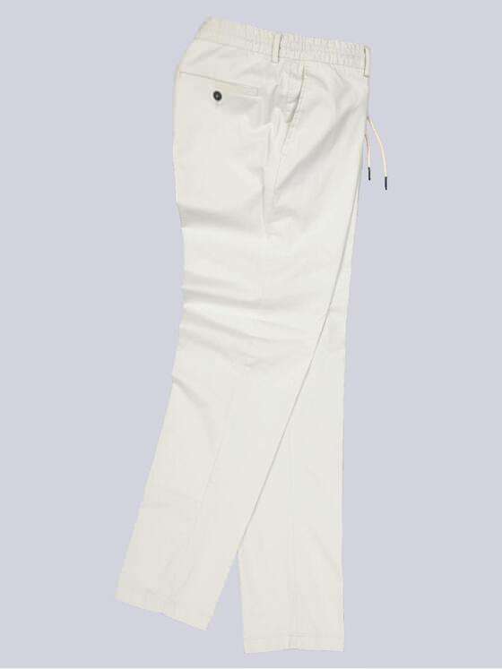 emilio adani Herren Chino mit Tunnelzug Weiß 34617