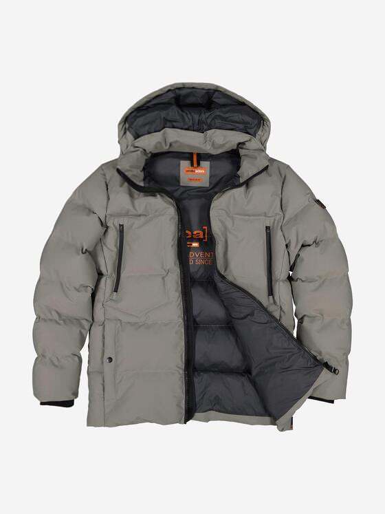 emilio adani Herren Steppjacke mit abnehmbarer Kapuze Beige 37425