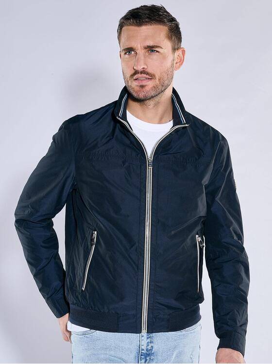 emilio adani Herren Funktionsjacke mit wasserabweisender Oberfläche Blau 38411