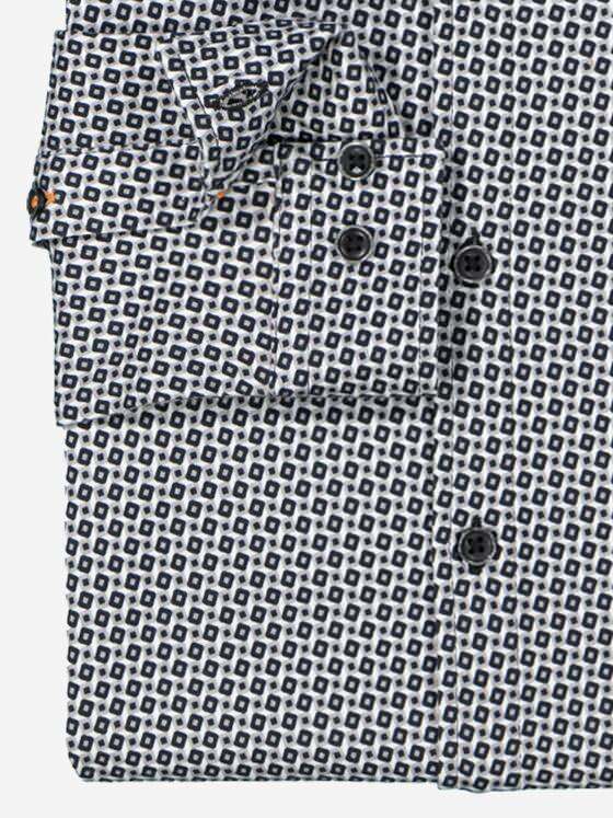 emilio adani Herren Langarm-Hemd slim fit Grau 37322