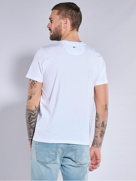 emilio adani Herren T-Shirt regular Weiß 37113