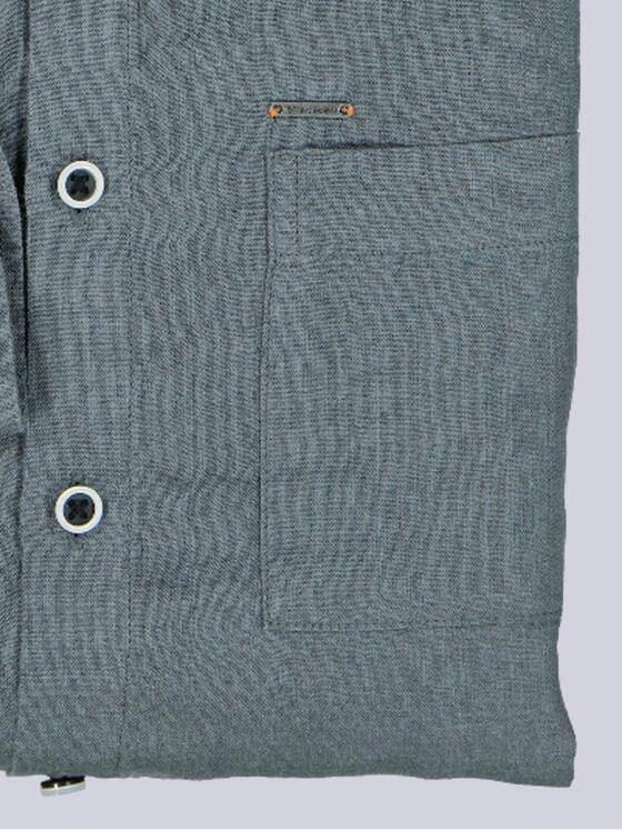 emilio adani Herren Hemd uni Dunkelgruen 40342