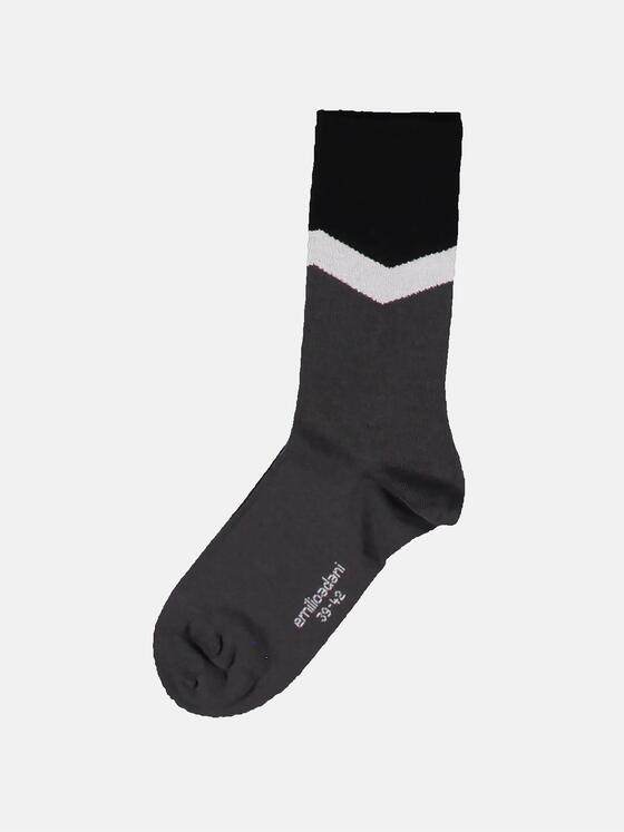 emilio adani Herren Modische Socken Grau 30624