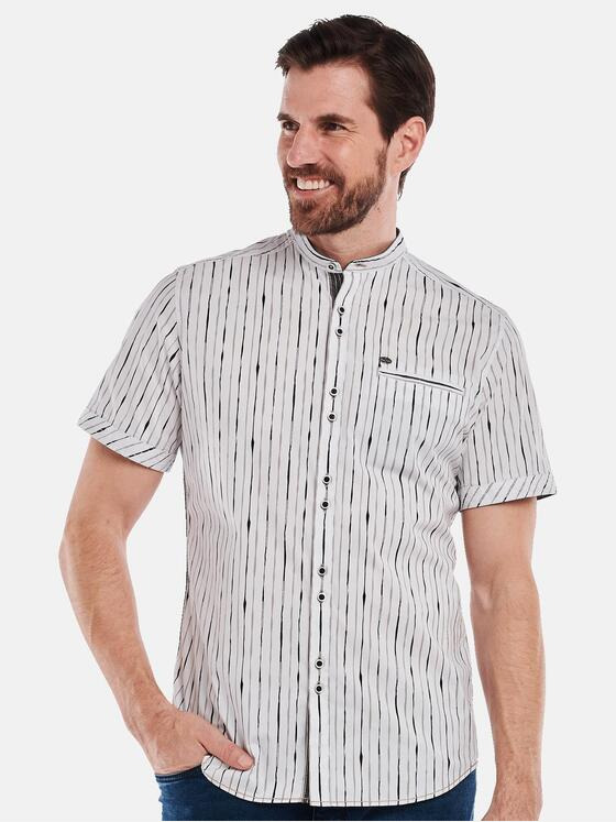 engbers Herren Kurzarm-Hemd slim fit Naturweiss 35074