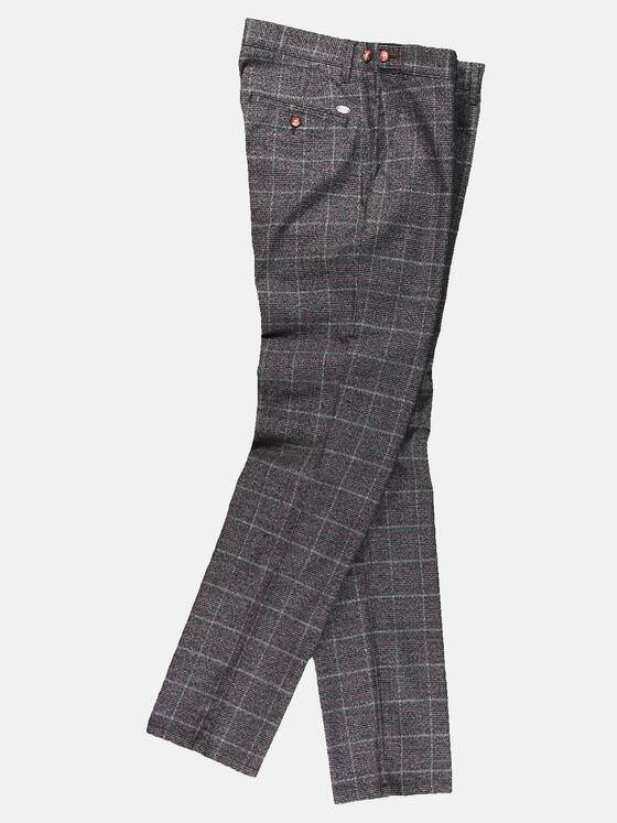 engbers Herren Karierte Chino Dunkelgrau 30257