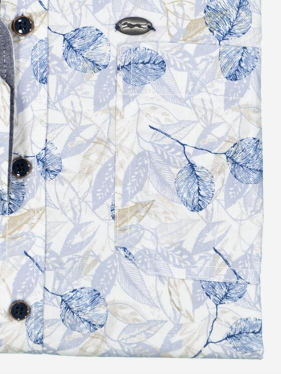 engbers Herren Langarm-Hemd gemustert Hellblau 36562