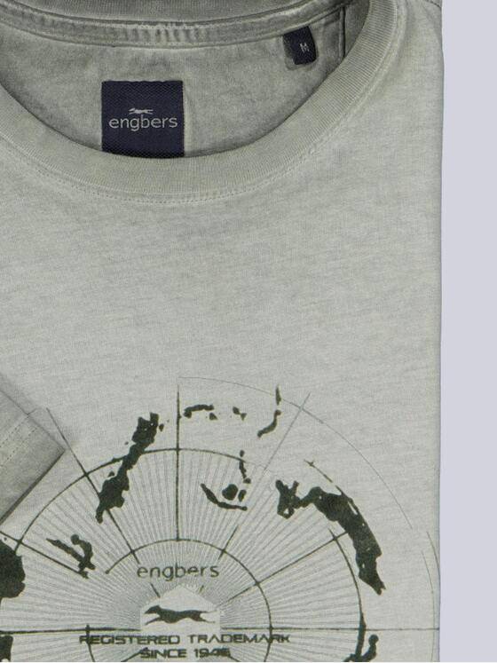 engbers Herren T-Shirt mit Print Gruen 38466