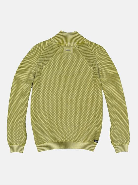 engbers Herren Pullover mit Troyerkragen Grün 34139