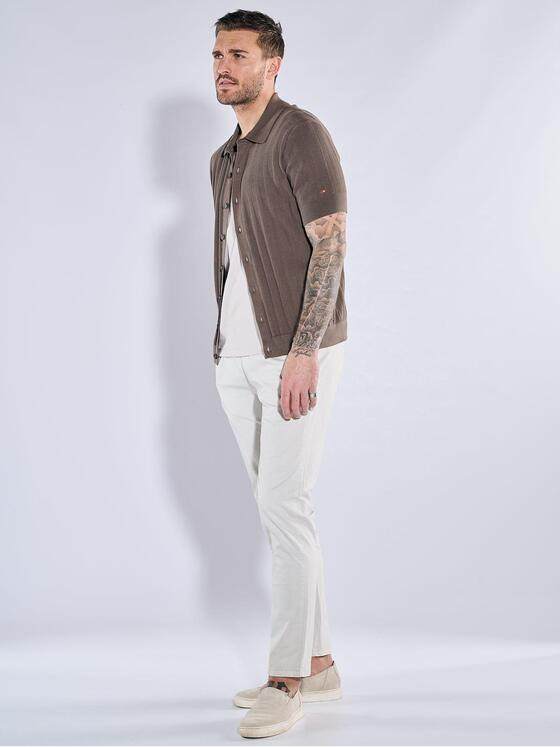 emilio adani  Herren Strick Poloshirt Khaki 38704