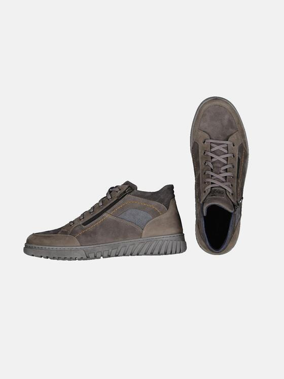 engbers Herren Sneaker mit seitlichem Reißverschluss Dunkelgrau 33612