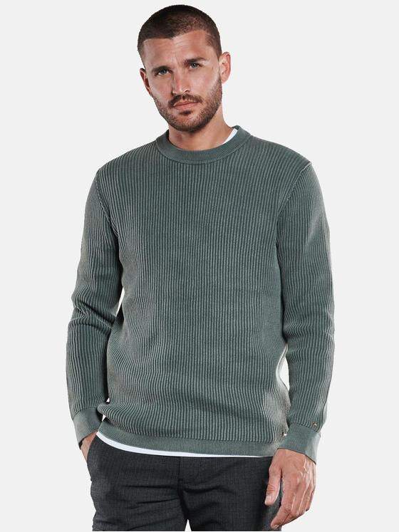 emilio adani Herren Pullover strukturiert Türkis 33452