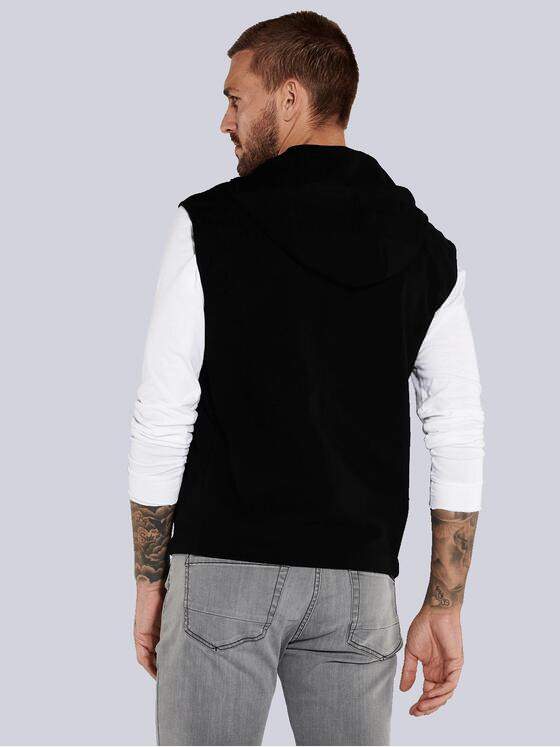 emilio adani Herren Sakko-Weste slim fit Schwarz 35589