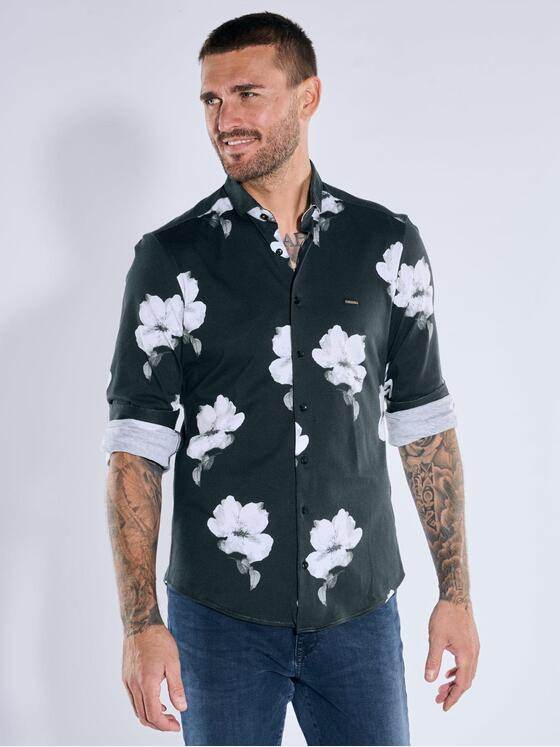 emilio adani Herren Hemd langarm Schwarz 39602