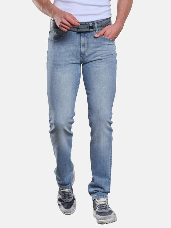 engbers Herren Jeans 5-Pocket Superstretch Hellblau 33151