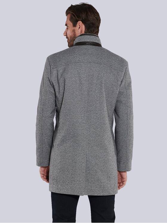 engbers Herren Mantel mit Inlet Grau 35491