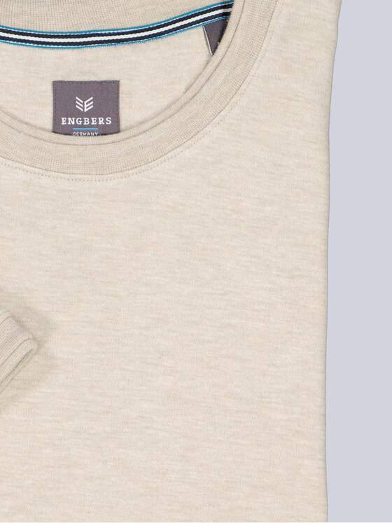 ENGBERS GERMANY Herren T-Shirt Baumwoll-Hightechmaterial Beige 38570