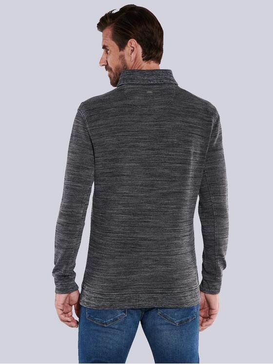 engbers Herren Sweatshirt mit Schalkragen Grau 35647