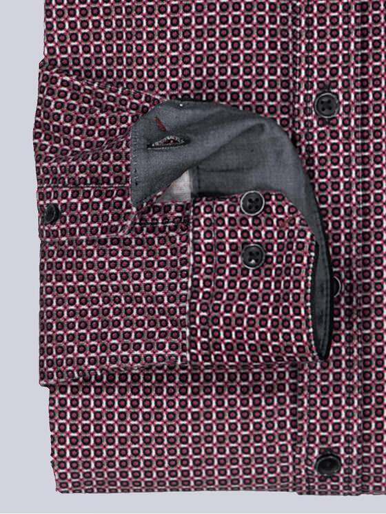 engbers Herren Langarm-Hemd aus Baby-Cord Rot 35605