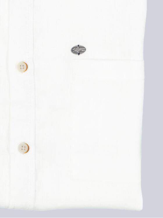 engbers Herren Kurzarm-Hemd aus Leinen Naturweiss 38357