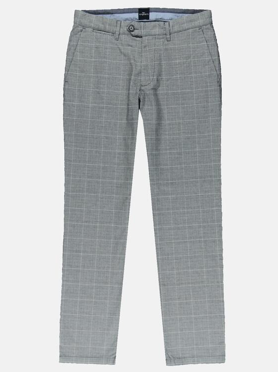engbers Herren Stretch-Chino kariert Silbergrau 31084