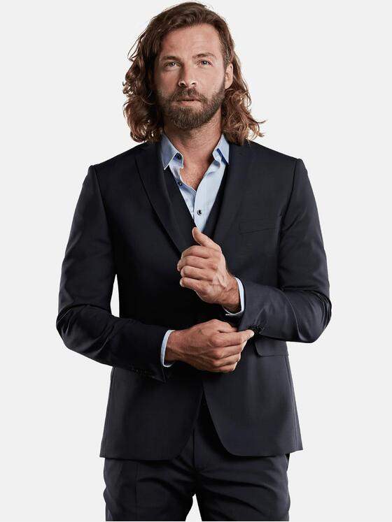 emilio adani Herren Anzugsakko Slim Fit Blau 32503