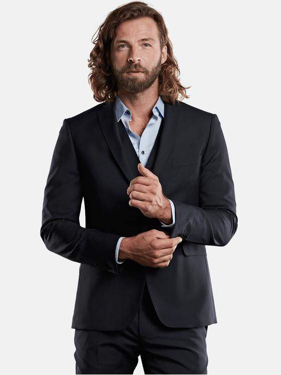 emilio adani Herren Anzugsakko Slim Fit Blau 33491