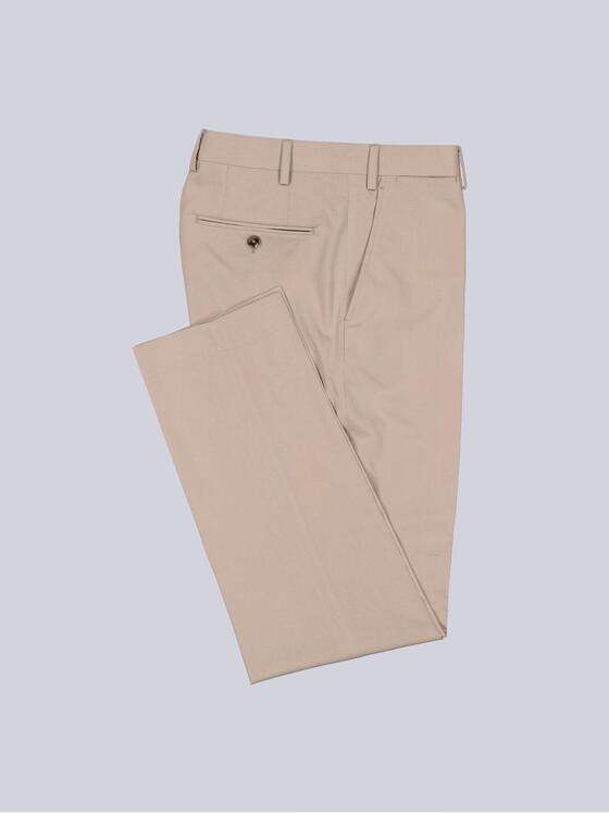 emilio adani Herren Anzug-Hose mit Bundfalte Beige 38458