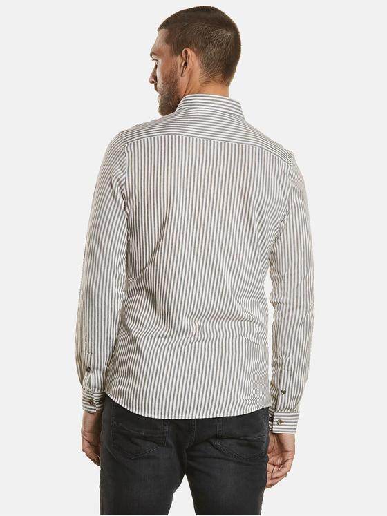 emilio adani Herren Hemd gemustert Braun 34423