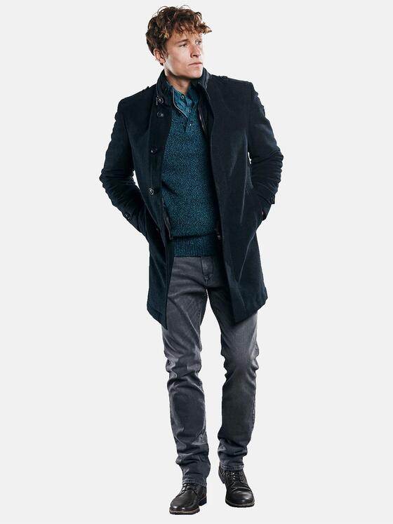 engbers Herren Mantel mit herausnehmbarem Inlet Schwarz 30772