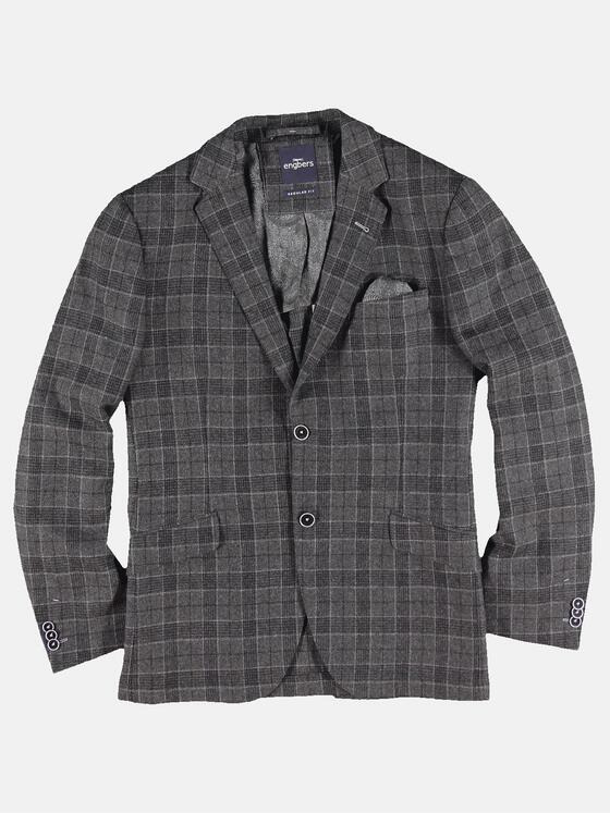 engbers Herren Kariertes Sakko Anthrazit 30237