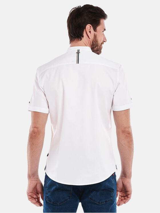 engbers Herren Kurzarm-Hemd uni Weiß 35148