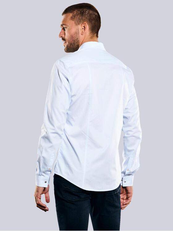 emilio adani Herren Langarm-Hemd regular Blau 35309