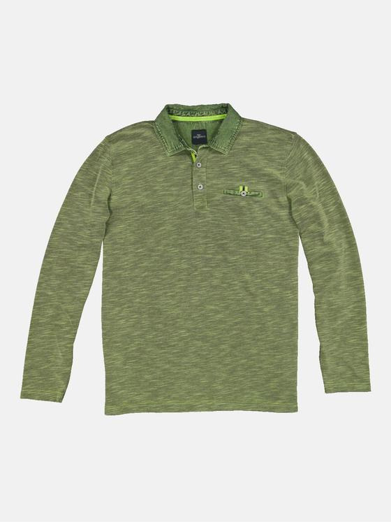 engbers Herren Langarm-Shirt mit Polo-Kragen Gelb 34180